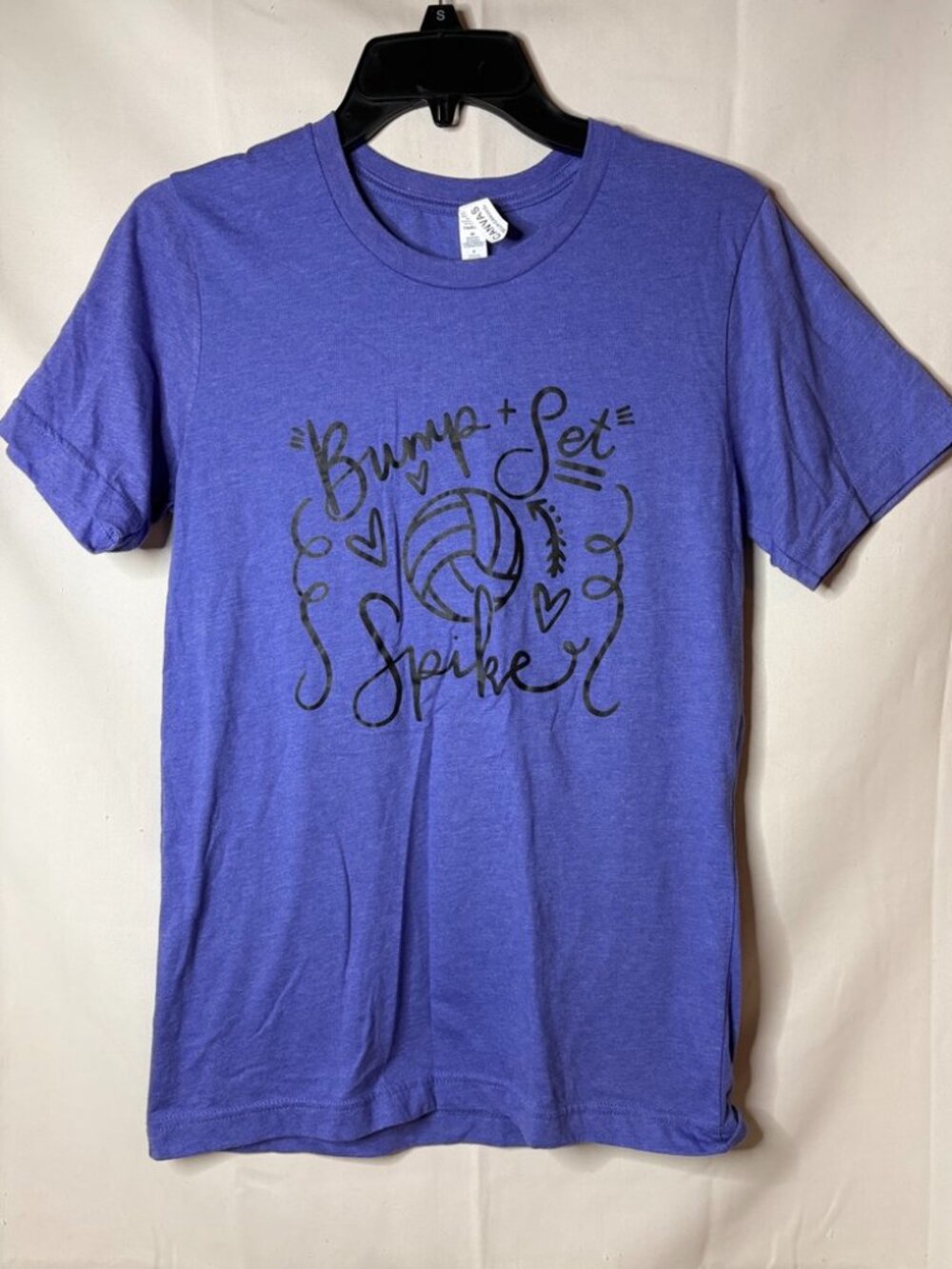 Women's Bella Canvas Size S - Bump Set Spike Volleyball Tee Shirt Top